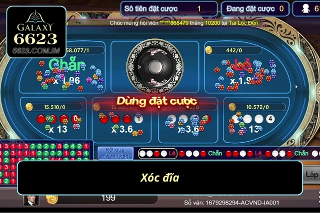 Đặt cược hấp dẫn với tựa game Xóc Đĩa 