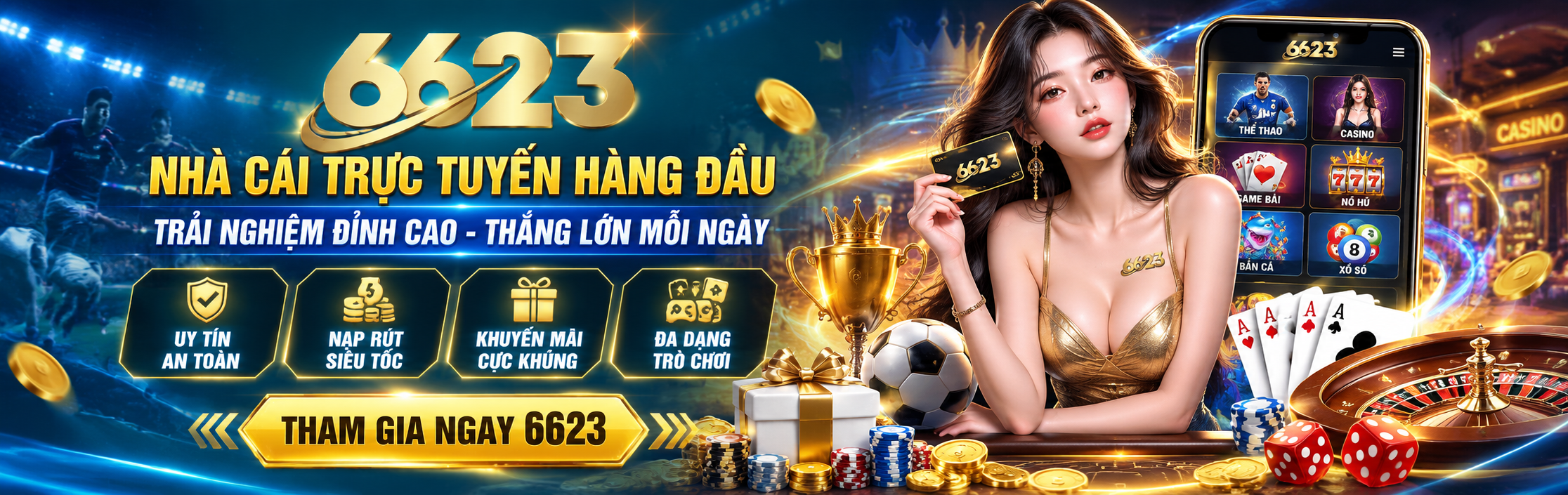 6623 - Nhà Cái Trực Tuyến Hàng Đầu